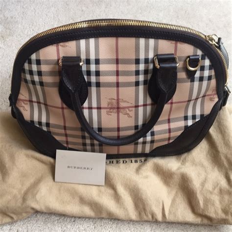 burberry haymarket satchel|brand new authentic Burberry bag.